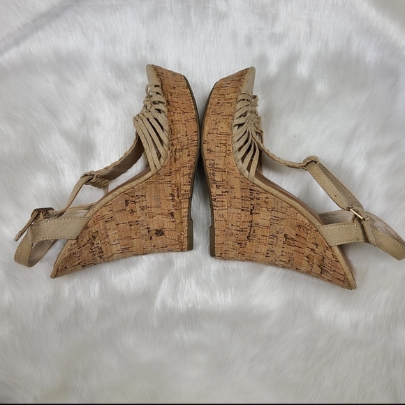 Soda Strappy Platform Wedge Shoes - Picture 10 of 16